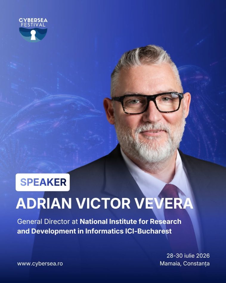 Adrian-Victor Vevera director ICI Bucuresti speaker CyberSea Festival 2026 Mamaia iulie