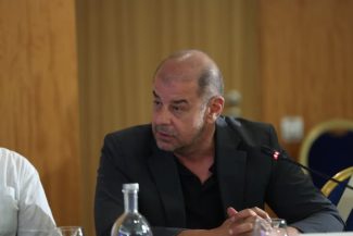 Adrian Marius Dobre, directorul UNIFARM în cadrul Health EU Summit, conferință dedicată dialogului despre sănătate, medicamente critice și soluții terapeutice.