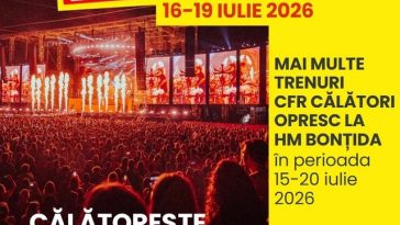 Festivalul Electric Castle – Opriri suplimentare ale unor trenuri CFR Călători la Bonţida