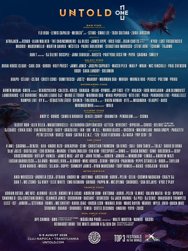 UNTOLD anunţă line-up-ul final – MEDUZA 3Live şi BBNO$ pentru prima dată în România