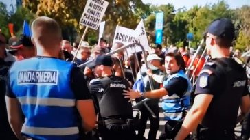Jandarmii au aplicat zece amenzi în urma protestului oierilor din Capitală