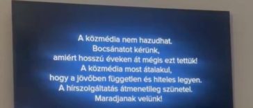 Televiziunea de stat maghiară suspendă difuzarea ştirilor. Postul public trebuie să facă o reorganizare după anii de guvernare ai lui Orban: „Ne cerem scuze că am minţit timp de mai mulţi ani”