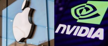 UPDATE-Gigantul cipurilor Nvidia îşi pierde, scurt timp, locul de cea mai mare capitalizare de piaţă în favoarea Apple