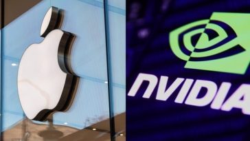 UPDATE-Gigantul cipurilor Nvidia îşi pierde, scurt timp, locul de cea mai mare capitalizare de piaţă în favoarea Apple