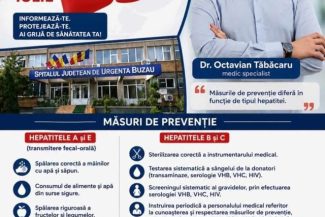 Medic: Hepatitele infecţioase se pot transmite uşor între persoane, pot apărea la orice vârstă şi pot afecta orice categorie socială / Care sunt semnele bolii şi măsurile de prevenţie / Recomandări pentru persoanele bolnave