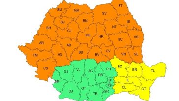 Încă o zi cu temperaturi ridicate şi furtuni – Meteorologii au emis avertizări cod galben şi cod portocaliu / Temperaturile pot ajunge la 37 de grade / Joi, valul de căldură se va restrânge