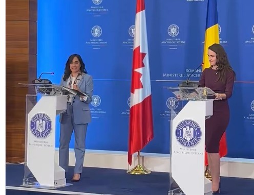 Oana Ţoiu, întrevedere cu omologul din Canada, cu o zi înainte de Summit-ul NATO de la Ankara – Agenda discuţiilor / Ce au agreat cei doi miniştri