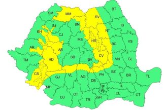 Meteorologii anunţă, pentru miercuri, cod galben de instabilitate atmosferică în cea mai mare parte a zonei montane / Vremea în Bucureşti