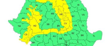 Meteorologii anunţă, pentru miercuri, cod galben de instabilitate atmosferică în cea mai mare parte a zonei montane / Vremea în Bucureşti