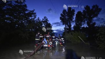 Prahova: Apa din albia pârâului Jepi din Bușteni – evacuată cu o motopompă pentru a evita inundațiile