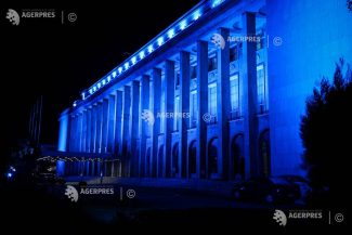 Guvern: Palatul Victoria, iluminat în albastru, din solidaritate cu victimele traficului de persoane