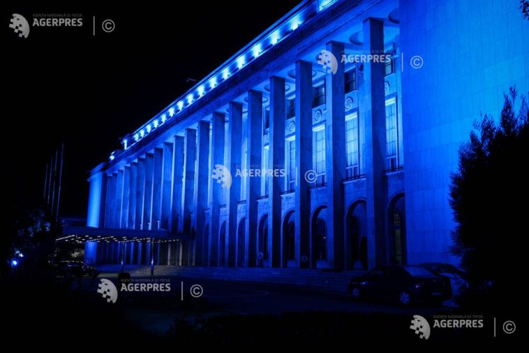 Guvern: Palatul Victoria, iluminat în albastru, din solidaritate cu victimele traficului de persoane