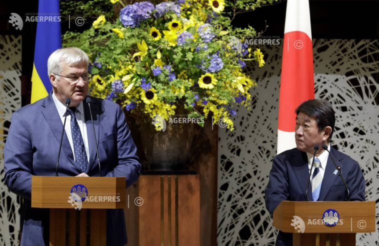 Japonia își reafirmă sprijinul pentru Kiev în timpul vizitei la Tokio a ministrului ucrainean de externe