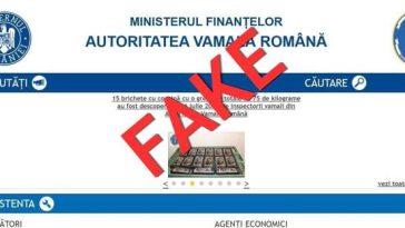Autoritatea Vamală Română: Informaţia din mediul online că instituţia ar fi confiscat 75 de kg de cocaină ambalată în pachete cu fotografia preşedintelui Volodymyr Zelenskyy este falsă. Verificaţi informaţiile doar din surse oficiale şi de încredere