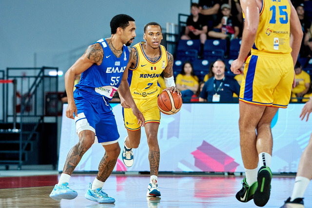 Baschet masculin: România, victorie de senzaţie cu liderul Grecia în penultimul meci din grupa B a preliminariilor World Cup 2027