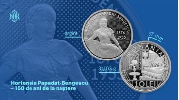 BNR lansează o monedă de argint la 150 de ani de la naşterea Hortensiei Papadat-Bengescu / Care este preţul de vânzare