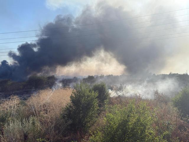 Vaslui: Incendiu de vegetaţie uscată izbucnit în satul Duda, comuna Duda-Epureni, exista pericolul ca focul să se extindă şi să ajungă şi la o locuinţă din apropiere