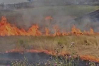 Mehedinţi: Incendiu de vegetaţie uscată pe 300 de hectare şi 60 de hectare de litieră