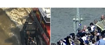 Cinci agenţi au fost răniţi la Londra, după ce o ambarcaţiune a poliţiei fluviale s-a lovit de un pod de pe Tamisa