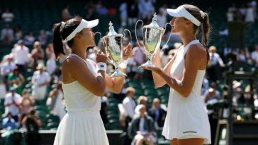 Guo şi Mladenovic au câştigat primul lor titlu de Grand Slam ca pereche la Wimbledon, la dublu feminin / Performanţa lui Mladenovic