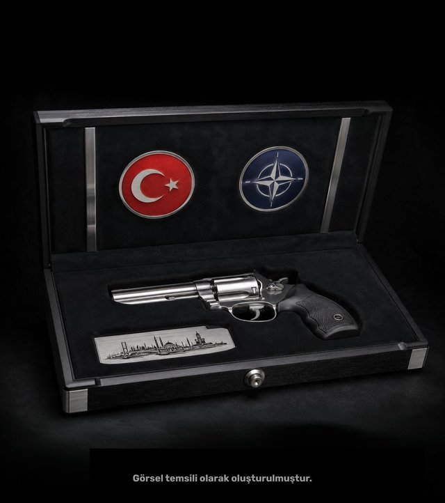 Erdogan le-a făcut cadou liderilor de la summitul NATO pistoale şi muniţie reală
