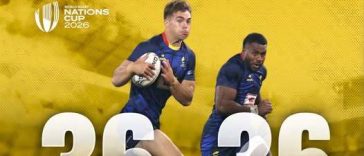 Rugby: România a terminat la egalitate, scor 36-36, cu Uruguay, în al doilea meci din World Rugby Nations Cup