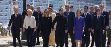 Nicuşor Dan: Reafirm astăzi, la Kiev, sprijinul ferm al ţării noastre pentru frontierele recunoscute pe plan internaţional ale Ucrainei şi pentru integritatea sa teritorială, precum şi angajamentul nostru pentru stabilitate pe termen lung