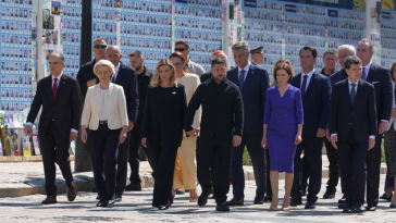 Nicuşor Dan: Reafirm astăzi, la Kiev, sprijinul ferm al ţării noastre pentru frontierele recunoscute pe plan internaţional ale Ucrainei şi pentru integritatea sa teritorială, precum şi angajamentul nostru pentru stabilitate pe termen lung