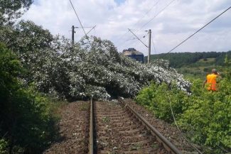Circulaţia feroviară, întreruptă în mai multe zone ale ţării din cauza furtunilor/ Peste 20 de trenuri, afectate