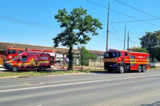 Incendiu la un automotor în Gara Timişoara Nord