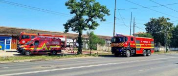 Incendiu la un automotor în Gara Timişoara Nord