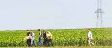 DRONĂ DOBORÂTĂ ÎN JUDEŢUL BUZĂU – Echipele care fac cercetări în zona în care s-ar putea afla resturi ale aparatului par să fi găsit unele elemente – FOTO