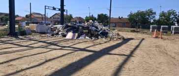 Amendă de 50.000 de lei pentru depozitarea neconformă a deşeurilor pe şantierul stadionului construit de Primăria Timişoara – FOTO