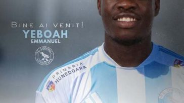 Superliga: Emmanuel Yeboah va juca la Corvinul Hunedoara