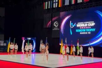 Gimnastică aerobică: România a ocupat primele două locuri la trio în calificările Cupei Mondiale de la Oradea