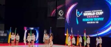 Gimnastică aerobică: România a ocupat primele două locuri la trio în calificările Cupei Mondiale de la Oradea