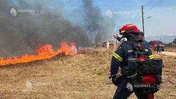 Incendii în Grecia: Situație ‘extrem de dificilă’ din cauza vântului violent (GALERIE FOTO)