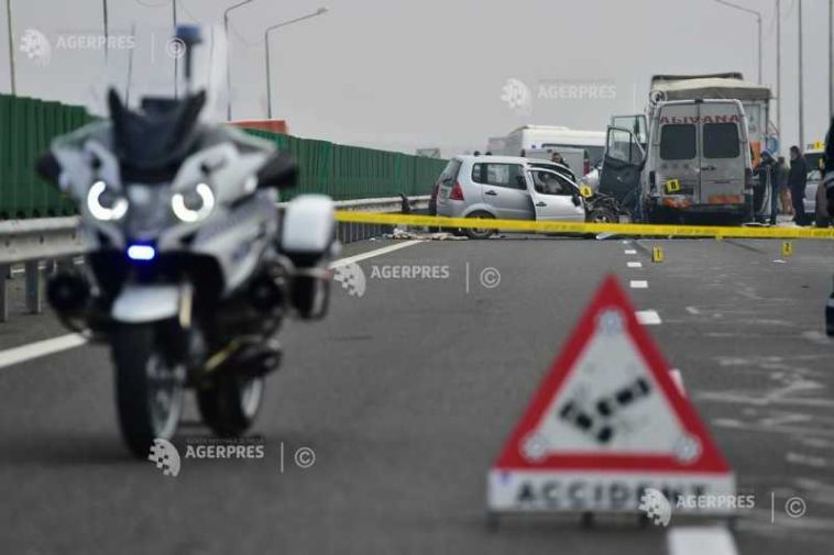 Circulație îngreunată pe Autostrada A2 București – Constanța din cauza unui acident rutier
