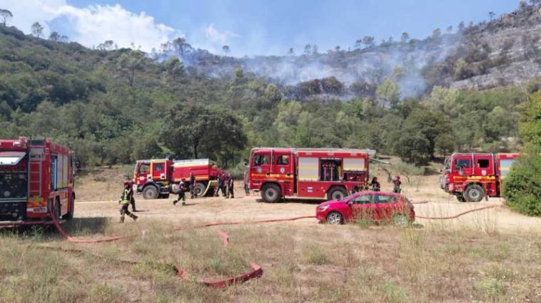IGSU: Pompierii români intervin pentru limitarea unui incendiu de vegetație în Departamentul Var din Franța (FOTO/VIDEO)