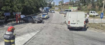 Bistrița-Năsăud: Patru persoane rănite într-un accident produs la intersecția E58 cu DN 17D