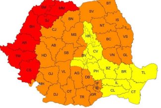 Alerte Cod roșu de caniculă extremă în șapte județe din Maramureș, Banat și Crișana, până joi dimineața