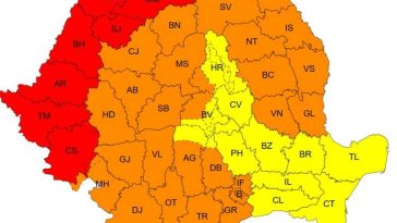 Alerte Cod roșu de caniculă extremă în șapte județe din Maramureș, Banat și Crișana, până joi dimineața