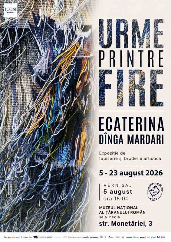 Expoziția ”Urme printre fire”, semnată de artista Ecaterina Dînga Mardari – de miercuri, la Muzeul Țăranului