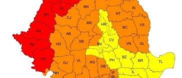 Cod roșu de caniculă în șapte județe; Cod portocaliu în trei sferturi din țară, până vineri dimineața