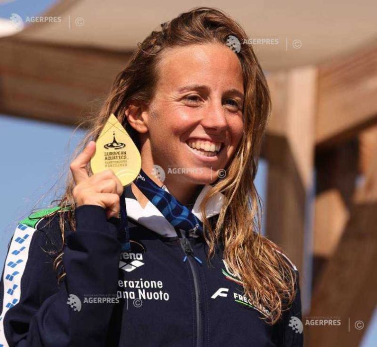 Natație: Italianca Ginevra Taddeucci, medaliată cu aur în proba de 5 km în ape deschise la Europenele de la Paris