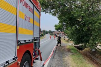 Timiș: Un autocamion încărcat cu 6.000 de litri de hipoclorit s-a răsturnat; populația, evacuată pe o rază de 200 de metri