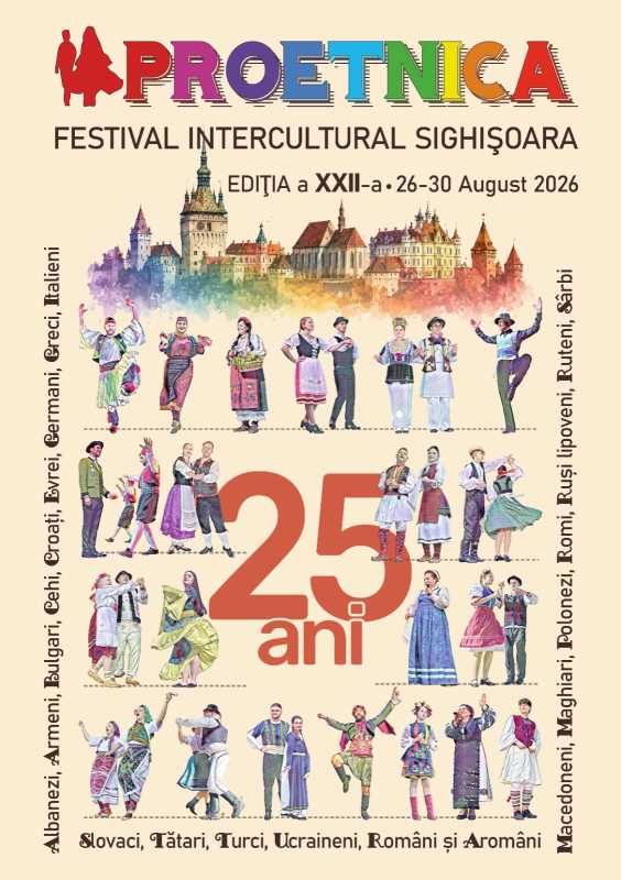 Mureș: ProEtnica 2026, sub sloganul ’25 de ani pentru pace interetnică și dialog intercultural’