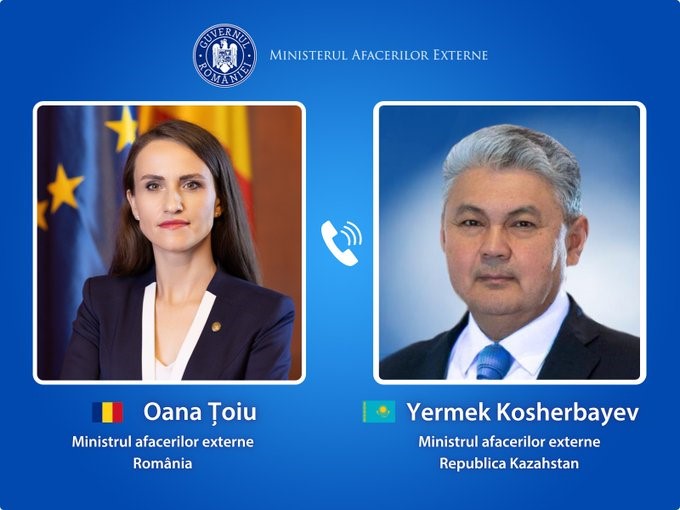 Ministrul Oana Țoiu – convorbire cu omologul din Kazahstan