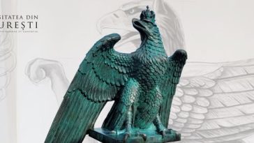 Vulturul și cei doi grifoni vor fi reamplasați pe frontonul Palatului Universității din București