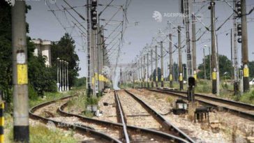 Circulația feroviară suspendată temporar pe Magistrala 300, între Aiud și Unirea, în urma ruperii firului de contact